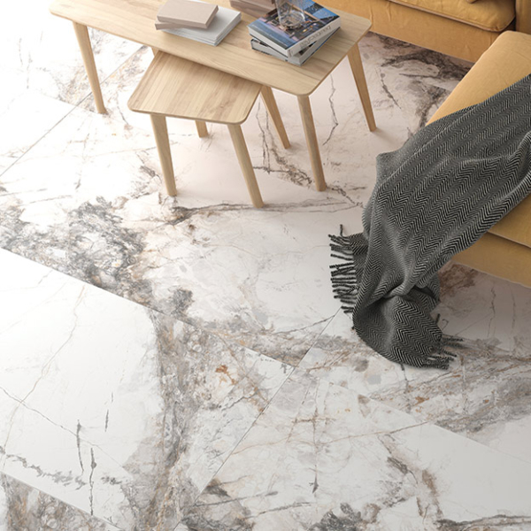 SUR 12X24 YOSEMITE POLISHED MARBLE PORCELAIN TILE Tile for Less Utah