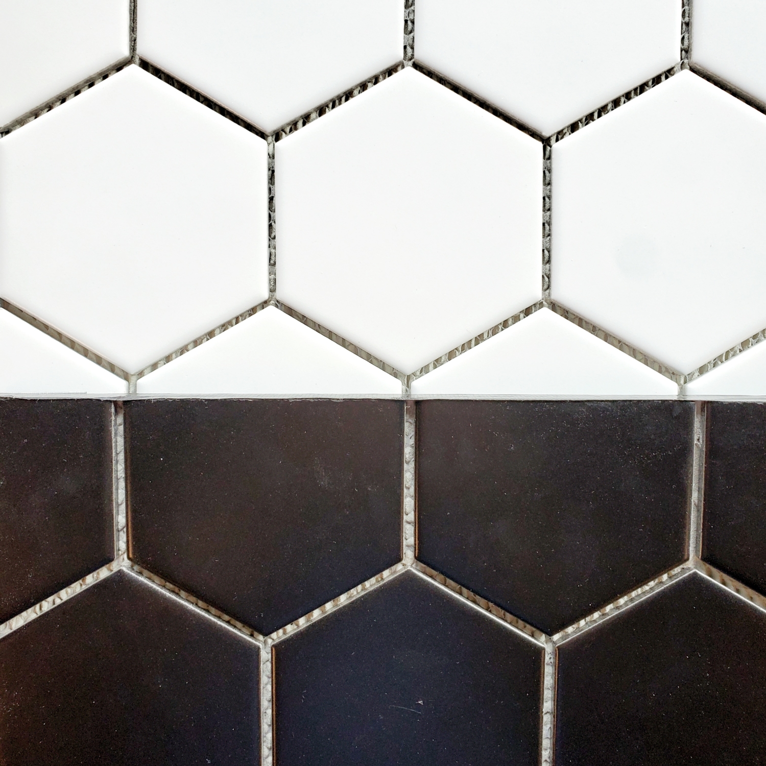 ARV 4" Solid White Hexagon Porcelain Tile Mosaic Tile for Less Utah