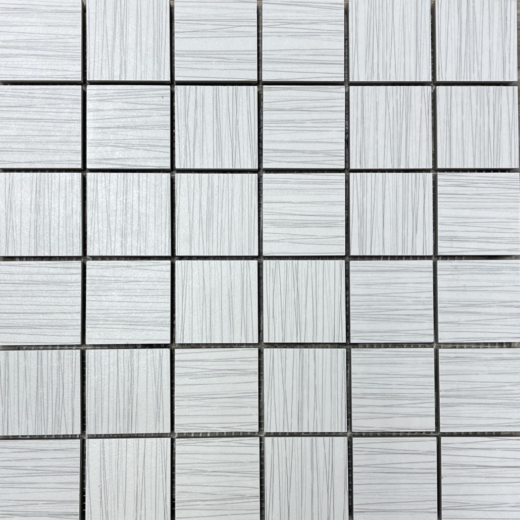 EMS 2x2 Thread White Porcelain Mosaic Tile Tile for Less Utah