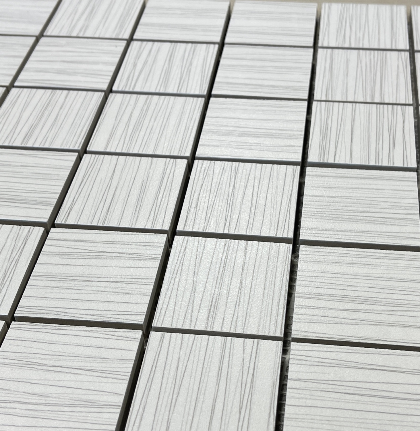 EMS 2x2 Thread White Porcelain Mosaic Tile Tile for Less Utah