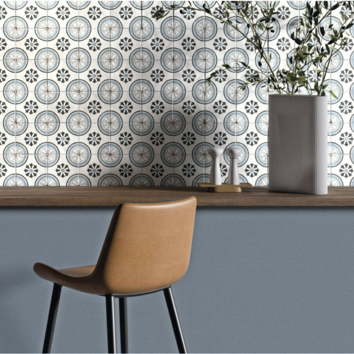 PRD 5" Tanger Sand Flower Porcelain Pattern Tile Tile for Less Utah