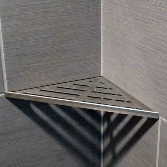 GLP Aluminum Corner Shower Shelves