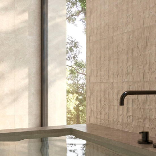 PRD 13x39 Charme Sand Fleur Wall Tile - Image 2
