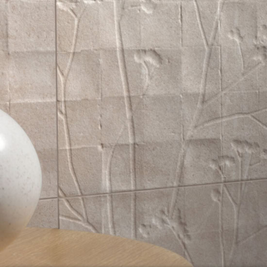 PRD 13x39 Charme Sand Fleur Wall Tile