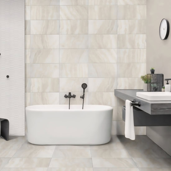 PTB 12x24 Roccia Di Roma Ivory Porcelain Tile