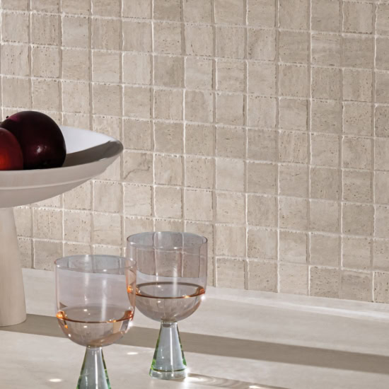 PTB 1.5x1.5 Aeterna Avoirio Tumbled Mosaic Tile