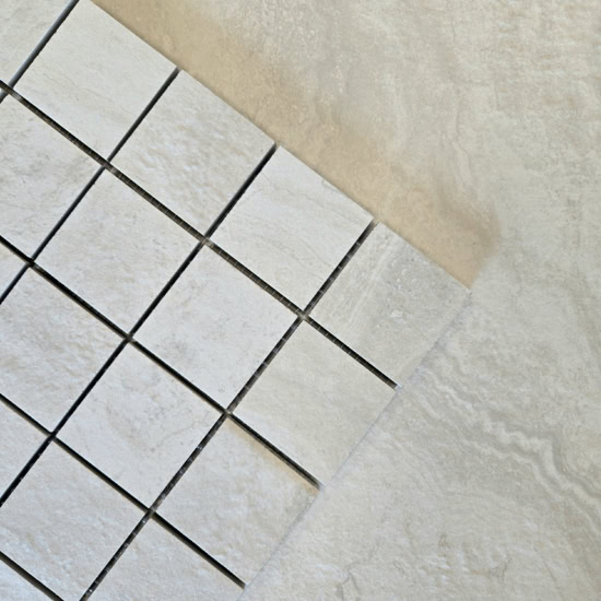 PTB 2x2 Roccia Di Roma Ivory Mosaic Tile - Image 2