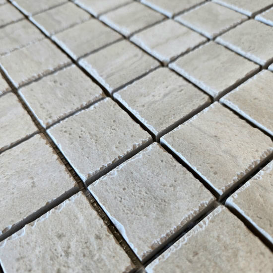 PTB 1.5x1.5 Aeterna Avoirio Tumbled Mosaic Tile - Image 2