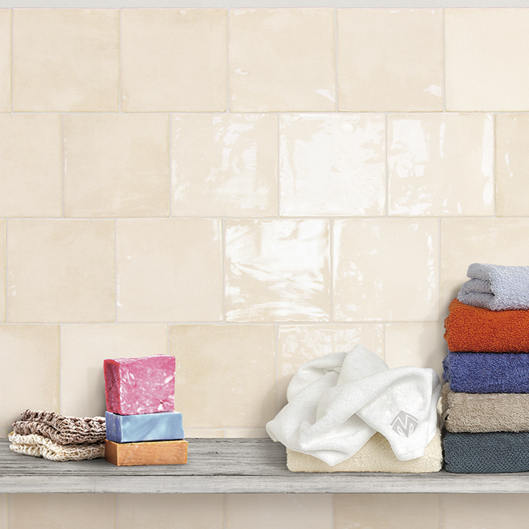 MON 6x6 New Garden Latte Ceramic Wall Tile