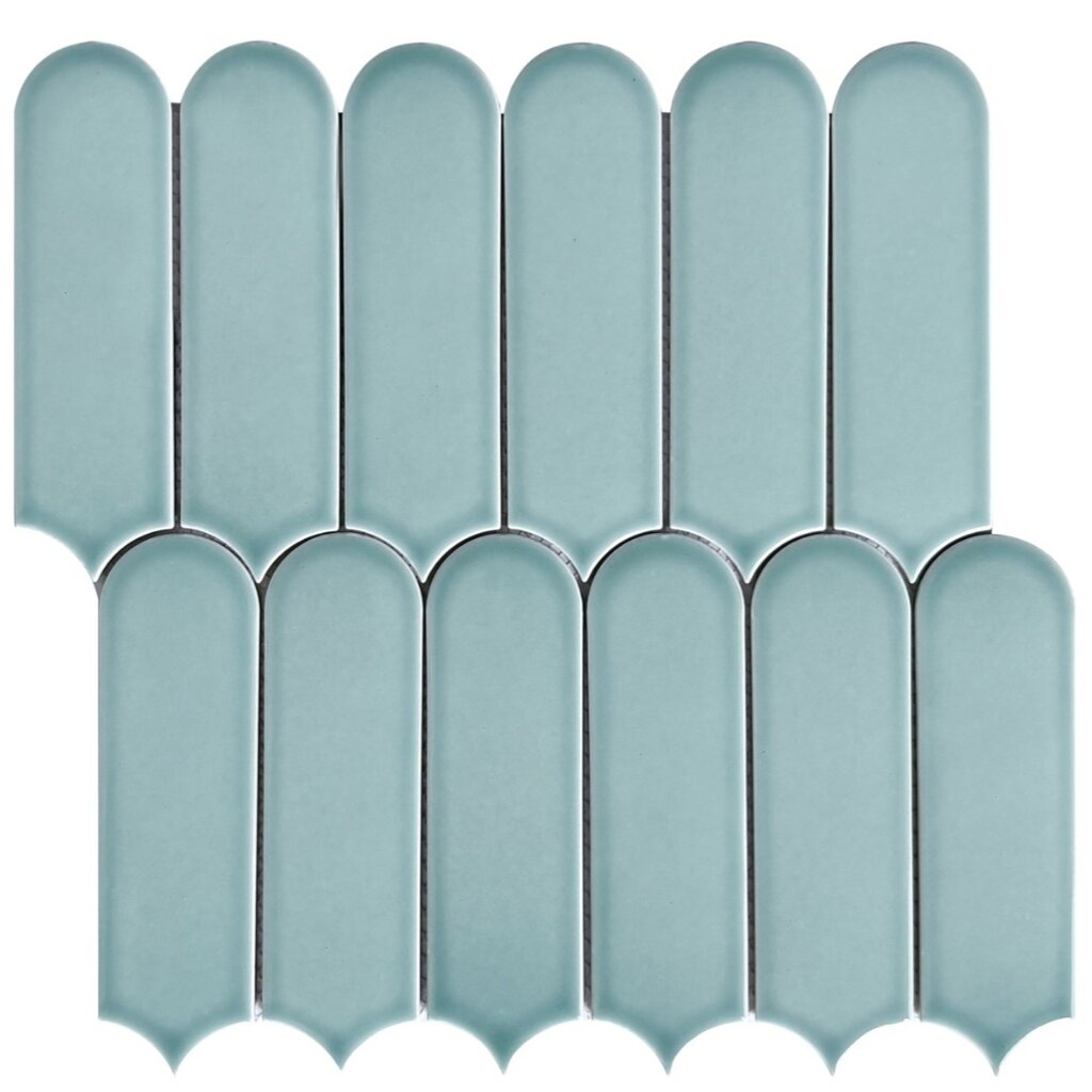 LAU 2x6 Celest Feather Mosaic Tile