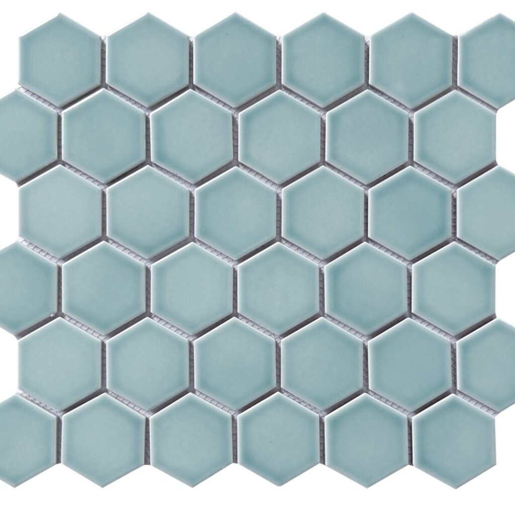 LAU 2" Celest Hexagon Mosaic Tile