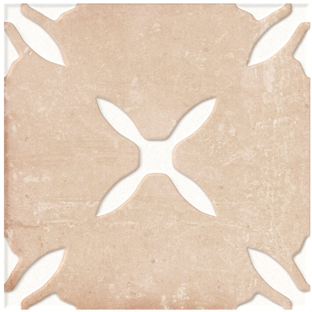 PRD 9x9 Pangea Clay Flower Pattern Tile - Image 2