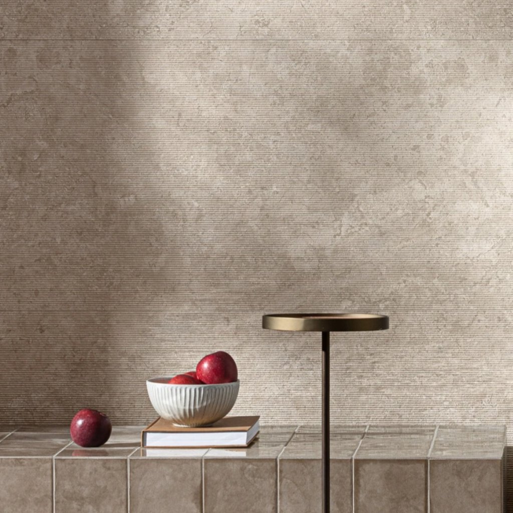 PTB 24x48 Aeterna X Insiso Taupe 3D Wall Tile - Image 2