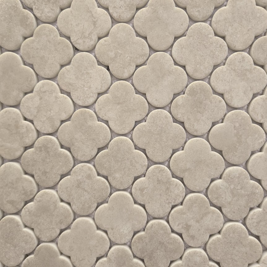 PTB Clover Aeterna Bianco Glass Mosaic