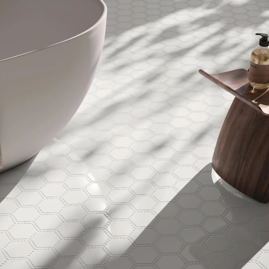 PTB Halo Dual Bianco Glass Mosaic - Image 2