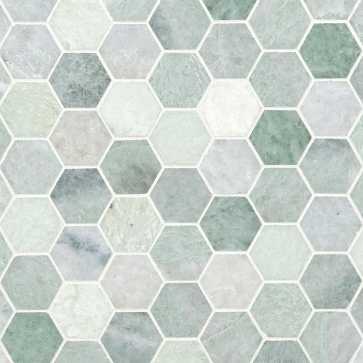 MSI 2x2 Icelandic Green Hex Mosaic