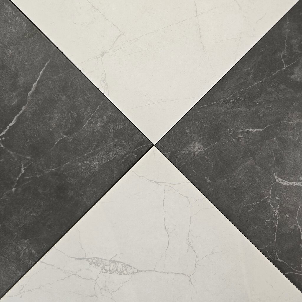 SUR 12x12 Charlotte White Porcelain Tile